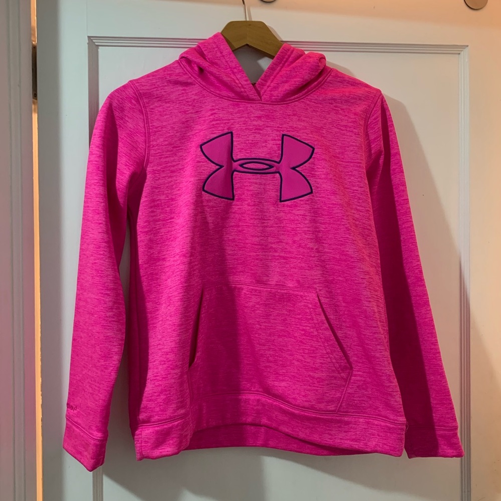 pink under armour hoodie